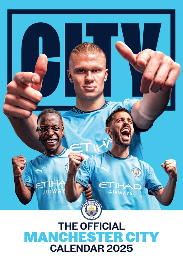 MANCHESTER CITY FC 2025 A3 CALENDAR